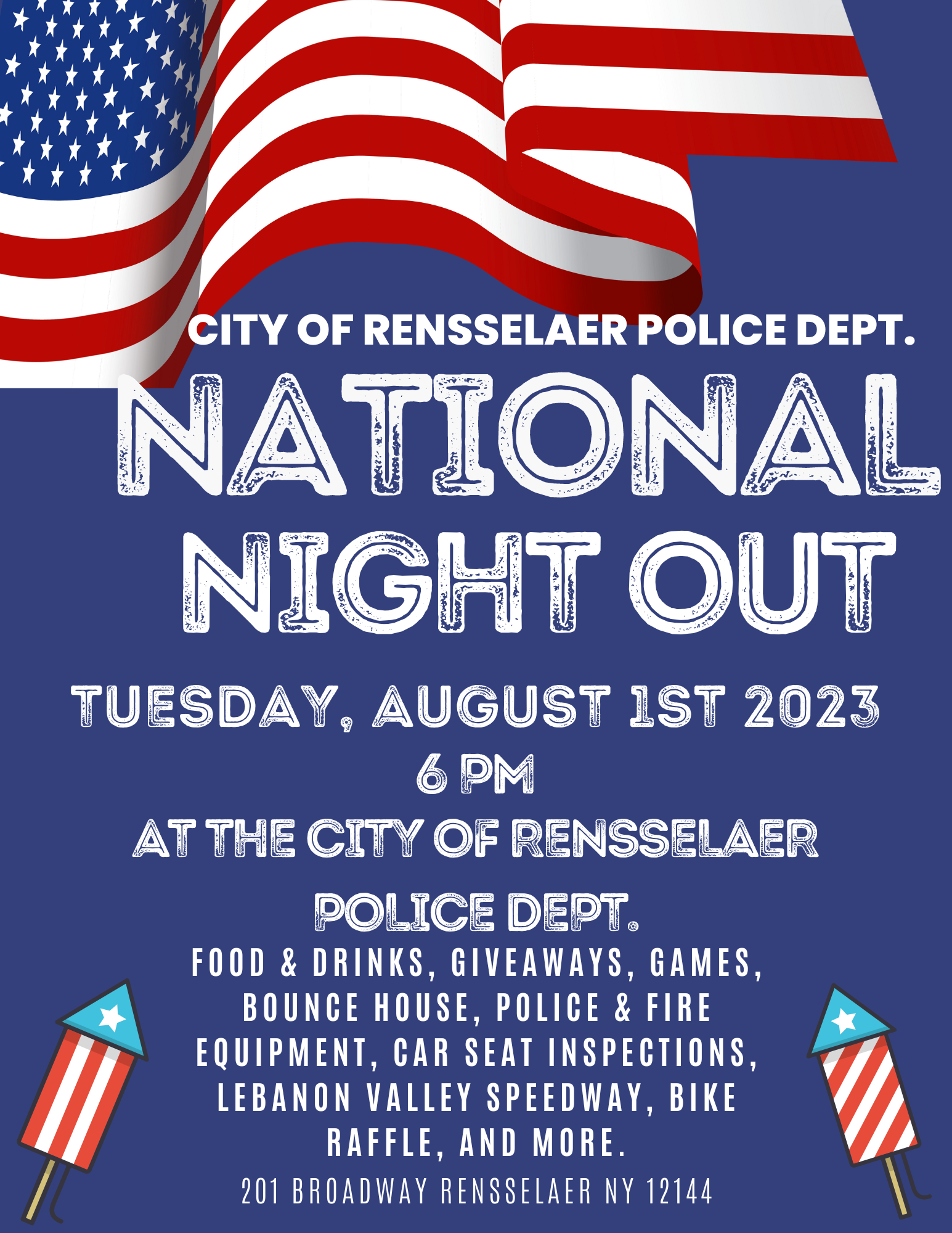 CITY OF RENSSELAER POLICE DEPARTMENT NATIONAL NIGHT OUT City of